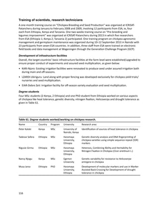 Seven seasons of learning and engaging smallholder farmers in the drought-prone areas of sub-Saharan Africa and South Asia through Tropical Legumes 