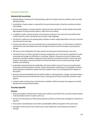 Seven seasons of learning and engaging smallholder farmers in the drought-prone areas of sub-Saharan Africa and South Asia through Tropical Legumes 
