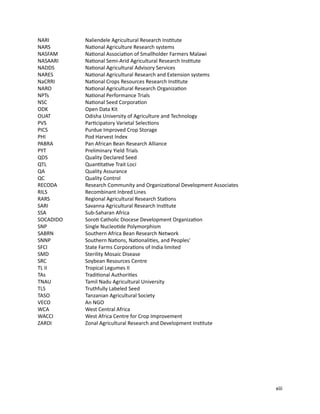 Seven seasons of learning and engaging smallholder farmers in the drought-prone areas of sub-Saharan Africa and South Asia through Tropical Legumes 