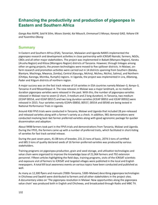 Seven seasons of learning and engaging smallholder farmers in the drought-prone areas of sub-Saharan Africa and South Asia through Tropical Legumes 