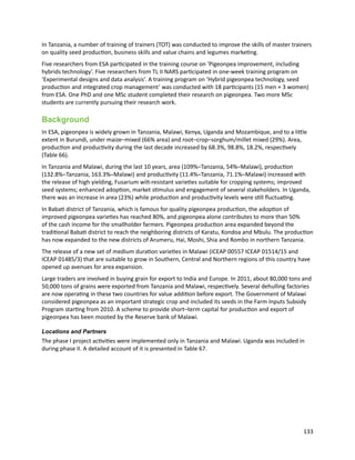Seven seasons of learning and engaging smallholder farmers in the drought-prone areas of sub-Saharan Africa and South Asia through Tropical Legumes 