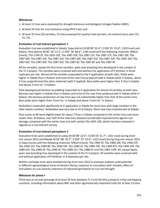 Seven seasons of learning and engaging smallholder farmers in the drought-prone areas of sub-Saharan Africa and South Asia through Tropical Legumes 