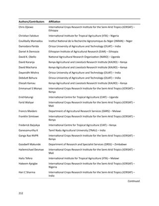 Seven seasons of learning and engaging smallholder farmers in the drought-prone areas of sub-Saharan Africa and South Asia through Tropical Legumes 