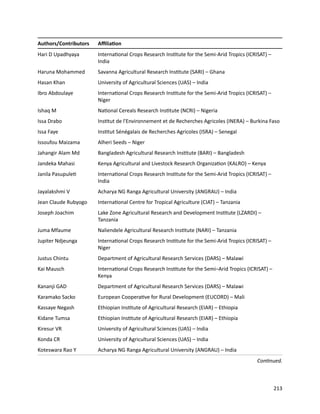 Seven seasons of learning and engaging smallholder farmers in the drought-prone areas of sub-Saharan Africa and South Asia through Tropical Legumes 