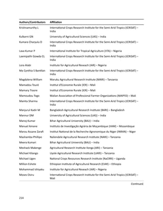 Seven seasons of learning and engaging smallholder farmers in the drought-prone areas of sub-Saharan Africa and South Asia through Tropical Legumes 