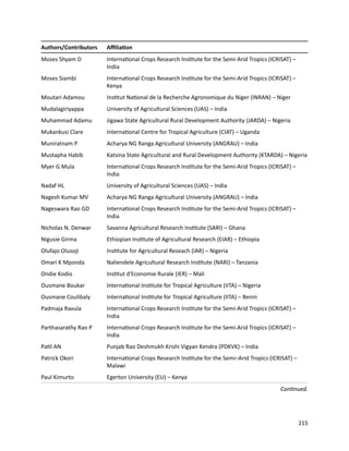 Seven seasons of learning and engaging smallholder farmers in the drought-prone areas of sub-Saharan Africa and South Asia through Tropical Legumes 