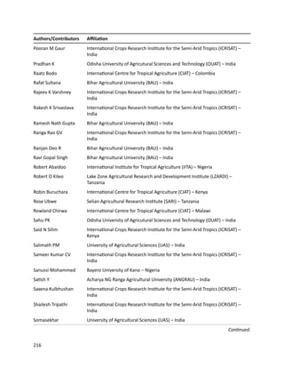 Seven seasons of learning and engaging smallholder farmers in the drought-prone areas of sub-Saharan Africa and South Asia through Tropical Legumes 