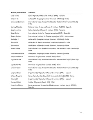 Seven seasons of learning and engaging smallholder farmers in the drought-prone areas of sub-Saharan Africa and South Asia through Tropical Legumes 