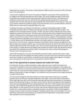 Seven seasons of learning and engaging smallholder farmers in the drought-prone areas of sub-Saharan Africa and South Asia through Tropical Legumes 