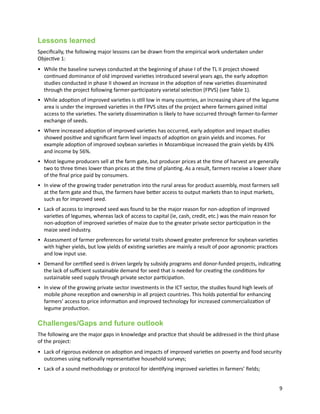 Seven seasons of learning and engaging smallholder farmers in the drought-prone areas of sub-Saharan Africa and South Asia through Tropical Legumes 
