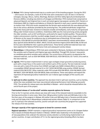 Seven seasons of learning and engaging smallholder farmers in the drought-prone areas of sub-Saharan Africa and South Asia through Tropical Legumes 