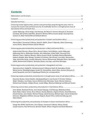 Seven seasons of learning and engaging smallholder farmers in the drought-prone areas of sub-Saharan Africa and South Asia through Tropical Legumes 