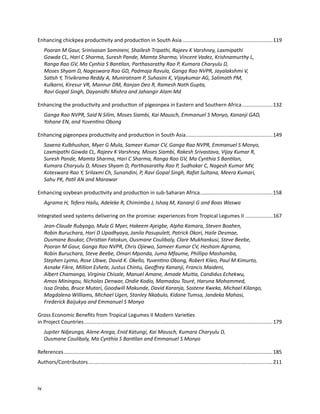 Seven seasons of learning and engaging smallholder farmers in the drought-prone areas of sub-Saharan Africa and South Asia through Tropical Legumes 