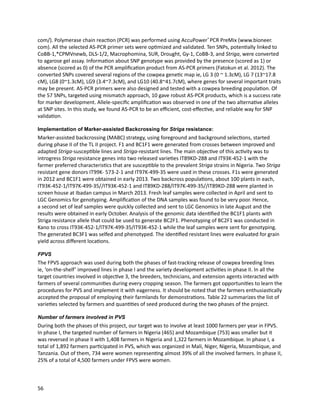Seven seasons of learning and engaging smallholder farmers in the drought-prone areas of sub-Saharan Africa and South Asia through Tropical Legumes 
