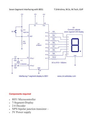 Seven segment interfacing with 8051.pdf