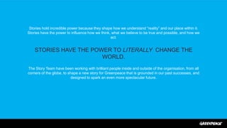 Stories hold incredible power because they shape how we understand “reality” and our place within it.
Stories have the pow...