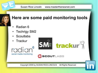 What are your key questions?Whatis the tone of the conversation in terms of you/yourcompany?Satisfied?Complaining?Very interactive? Uninvolved?What is the tone of the conversation in terms of your competitors?Satisfied?Complaining?Very interactive? Uninvolved?
