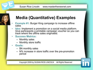BarackObama5 million fans on social media5.4 million clicked on an “I voted for Obama” Facebook button.3 million online donors contributing $500 million in fundraising92% of donations in increments less than $100
