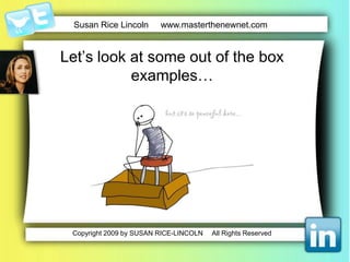 Missouri BankMobank serves an eclectic customer base of visionaries and artistsDoesn’t  use social media to sellUses social media to build community philosophyCool image on FacebookAn online neighborhoodCustomers interact like they do at the branches