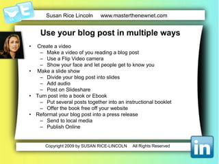 Make a video of you reading a blog post