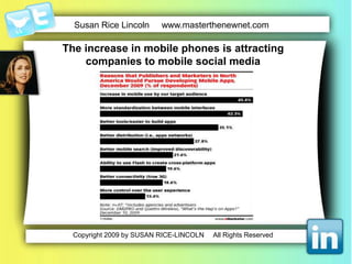 Think about social media as a hub withspokes (not a two-way radio)Use one place as a launching point or hubYour blogYour website