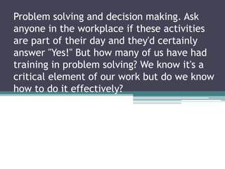 Seven Steps For Effective Problem Solving | PPTX