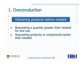 Seven Supply Chain Wastes