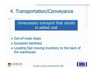 Seven Supply Chain Wastes