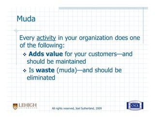 Seven Supply Chain Wastes