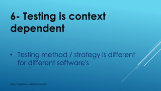 Seven testing principles | PPT
