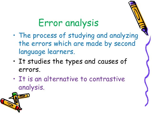 literature review of error analysis