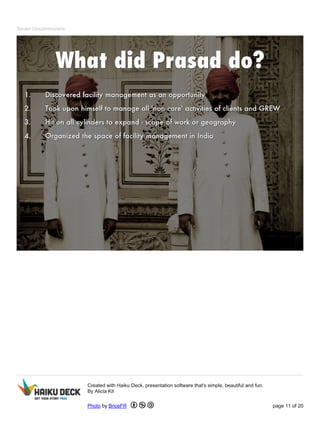 Seven Uncommoners 
Created with Haiku Deck, presentation software that's simple, beautiful and fun. 
By Alicia Kit 
Photo by BriceFR page 11 of 20 
 