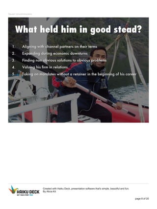 Seven Uncommoners 
Created with Haiku Deck, presentation software that's simple, beautiful and fun. 
By Alicia Kit 
page 8 of 20 
 