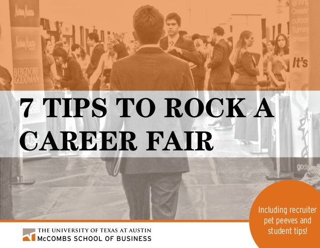 seven tips to rock a career fair