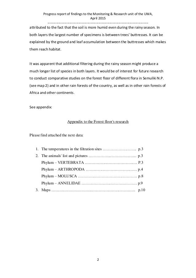 Sever Report April 2015
