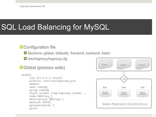 Load Balancing MySQL with HAProxy - Slides | PPT
