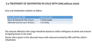 Sam Medication Level SEVERE ACUTE MALNUTRITION (SAM) in pediatrics | PPTX