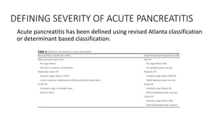 SEVERE ACUTE PANCREATITIS PRESENTATION 2020 | PPTX