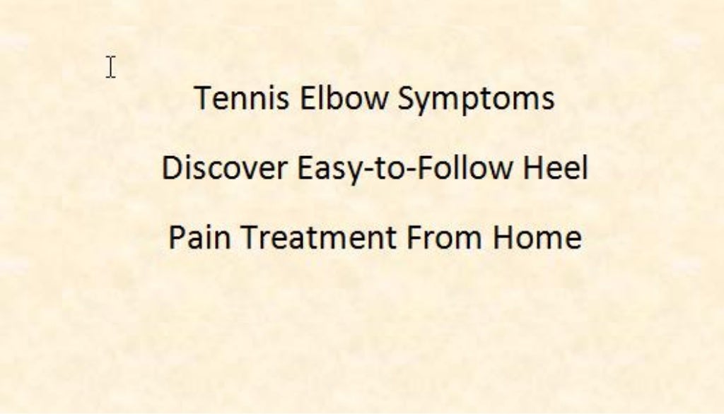 Severe elbow pain radiating down forearm