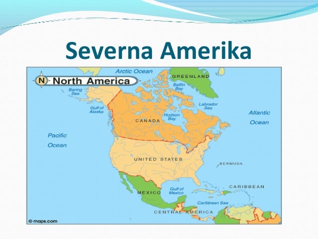 karta sj amerike Severna Amerika karta sj amerike