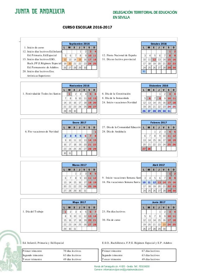 Sevilla Calendario Escolar calendario escolar sevilla