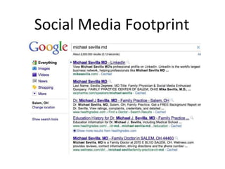 Social Media Footprint
 
