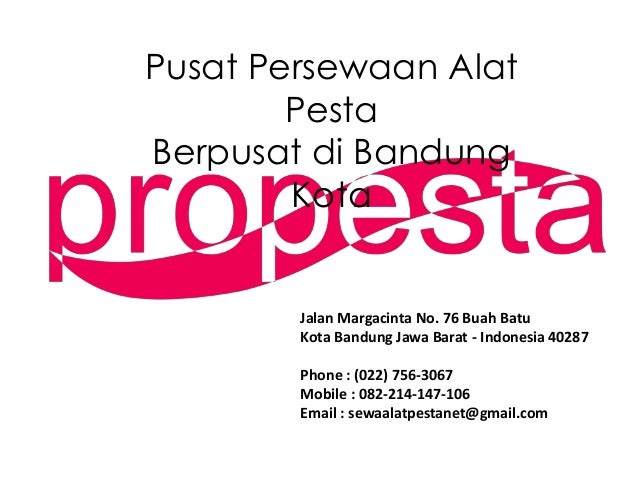 Sewa alat pesta Sewa alat pesta