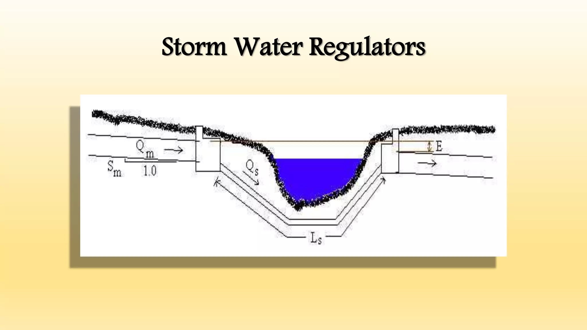 Storm Water Regulators
 