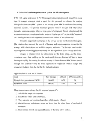 Sewage treatment plant design calculation | PDF