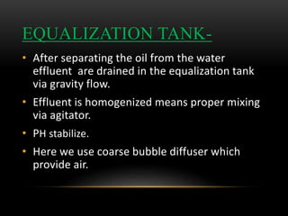 Equalization Tank Diffusers Sewage treatment plant shubham maurya | PPTX