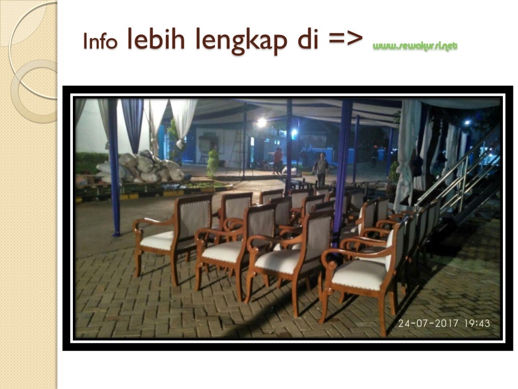 Sewa kursi kayu vip di daerah kramat jati jakarta timur ...