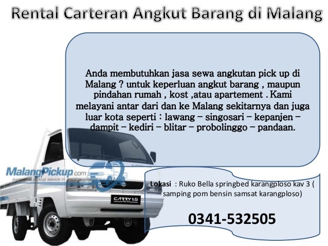 Sewa pick up di malang