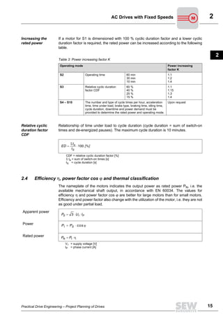Sew drive calculation | PDF
