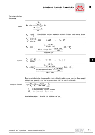 Sew drive calculation | PDF